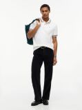 White Tommy Flag Regular Fit Tipped Polo Shirt  Men