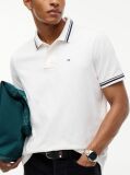 White Tommy Flag Regular Fit Tipped Polo Shirt  Men