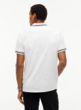 White Tommy Flag Regular Fit Tipped Polo Shirt  Men