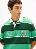 Multi Relaxed Fit Rugby Stripe Embroidery Polo Shirt  Men
