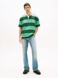 Multi Relaxed Fit Rugby Stripe Embroidery Polo Shirt  Men