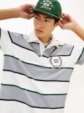 Multi Relaxed Fit Rugby Stripe Embroidery Polo Shirt  Men
