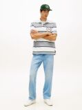 Multi Relaxed Fit Rugby Stripe Embroidery Polo Shirt  Men