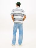Multi Relaxed Fit Rugby Stripe Embroidery Polo Shirt  Men