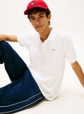 Άσπρο Πόλο Μπλούζα Σε Κανονική Γραμμή Με Hilfiger Σημαιάκι  Άνδρες