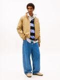 Beige Twill Relaxed Padded Jacket  Men