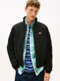 Black Twill Relaxed Padded Jacket  Men