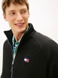Black Twill Relaxed Padded Jacket  Men