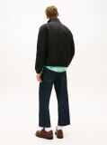 Black Twill Relaxed Padded Jacket  Men