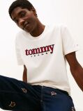 Άσπρο T-Shirt Με Appliqué Λογότυπο  Άνδρες