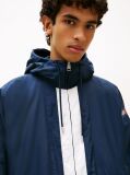 Blue Oversized Colour-Blocked Water Repellent Chicago Windbreaker  Men