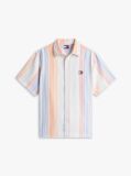 Multi Relaxed Fit Stripe Short Sleeve Shirt  Men