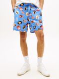 Multi Print Poplin Relaxed Bermuda Shorts  Men