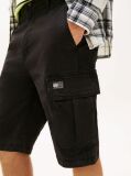 Black Otis Washed Cargo Bermuda Shorts  Men