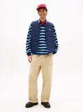 Blue Water Repellent Colour-Blocked Back Logo Gilet  Men