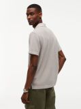 Brown Regular Fit Washed Waffle Knit Polo Shirt  Men