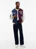 Multi Wool Blend Letterman Varsity Jacket  Men
