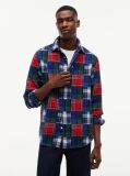 Multi Regular Fit Patchwork Check Shirt  Men