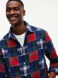 Multi Regular Fit Patchwork Check Shirt  Men