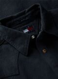 Μαύρο Western Denim Πουκάμισο Ξεθωριασμένο Σε Κανονική Γραμμή  Άνδρες