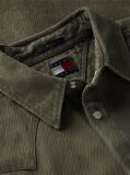 Πράσινο Western Denim Πουκάμισο Ξεθωριασμένο Σε Κανονική Γραμμή  Άνδρες