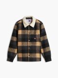 Multi Teddy Lined Brushed Flannel Oversized Shacket  Men