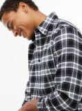 Multi Regular Fit Check Brushed Flannel Shirt  Men