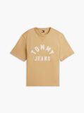 Beige Classic Logo Oversized Jersey T-Shirt  Men