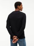 Black Signature Logo Slim Long Sleeve T-Shirt  Men