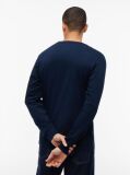 Blue Signature Logo Slim Long Sleeve T-Shirt  Men