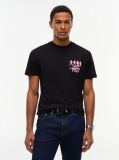 Black Back Graphic Jersey Crew Neck T-Shirt  Men