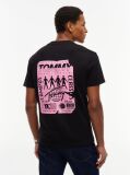 Black Back Graphic Jersey Crew Neck T-Shirt  Men