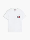 Beige Back Graphic Jersey Crew Neck T-Shirt  Men