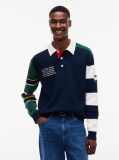 Multi Colour-Blocked Knit Rugby Shirt  Men