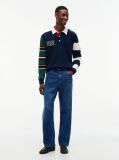 Multi Colour-Blocked Knit Rugby Shirt  Men