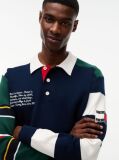 Multi Colour-Blocked Knit Rugby Shirt  Men