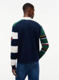 Multi Colour-Blocked Knit Rugby Shirt  Men