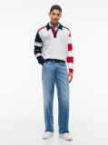 Multi Colour-Blocked Knit Rugby Shirt  Men
