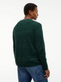 Green Tommy Badge Textured Jumper  Men