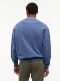 Blue Varsity Logo Relaxed Terry Sweatshirt  Men