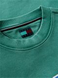 Green Varsity Logo Relaxed Terry Sweatshirt  Men