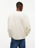 Beige Logo Relaxed Crew Neck Sweatshirt  Men