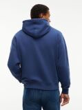 Blue Logo Relaxed Sueded Terry Hoody  Men