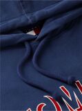 Blue Logo Relaxed Sueded Terry Hoody  Men