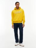 Yellow Logo Relaxed Sueded Terry Hoody  Men