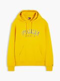 Yellow Logo Relaxed Sueded Terry Hoody  Men