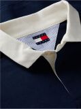 Blue Contrast Collar Relaxed Rugby Shirt  Men