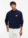 Blue Back Wavy Flag Terry Relaxed Sweatshirt  Men