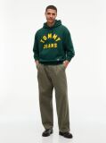 Πράσινο Άνετο Fleece Hoody Με Λογότυπο  Άνδρες