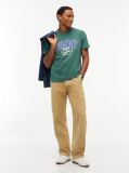 Green Varsity Logo Jersey T-Shirt  Men